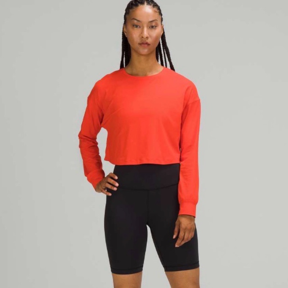 Lululemon Muscle Love Long Sleeve Shirt – Coral – Women’s Size 6 Medium